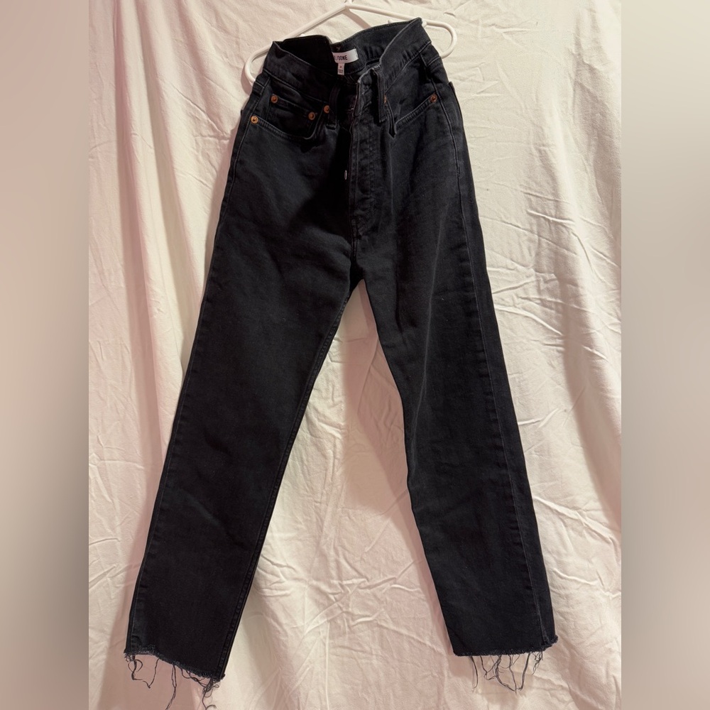 Redone Black straight jeans